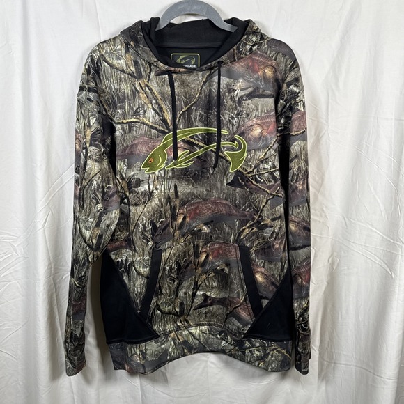 Fishouflage Strike Series Hoodie Men Camo Fishing Sweatshirt Redfish  Large - Picture 1 of 9